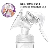 Philips Avent Komfort-Handmilchpumpe, inkl. Naturnah-Flasche, SCF330/20 transparent - 4