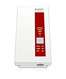 AVM FRITZ! 1750E WLAN Repeater (Dual-WLAN AC + N bis zu 1.300 MBit/s 5 GHz, 450MBit/s 2,4 GHz, internationale Version) rot/weiß - 2