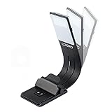 Opard Clip Light USB-Aufladbare Lampe Augenpflege Doppelt als Lesezeichen flexibel mit 4 Stufen dimmbar für Buch ebook Lesen im Bett, Kindle, iPad (Schwarz), 1 Stück - 8