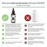 Vitamin D3 + K2 Tropfen 50ml - Premium: 99,7+% All-Trans (K2VITAL® von Kappa) + hoch bioverfügbares D3 - Laborgeprüft, hochdosiert, flüssig und hergestellt in Deutschland - 2