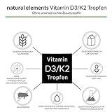 Vitamin D3 + K2 Tropfen 50ml - Premium: 99,7+% All-Trans (K2VITAL® von Kappa) + hoch bioverfügbares D3 - Laborgeprüft, hochdosiert, flüssig und hergestellt in Deutschland - 3