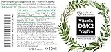 Vitamin D3 + K2 Tropfen 50ml - Premium: 99,7+% All-Trans (K2VITAL® von Kappa) + hoch bioverfügbares D3 - Laborgeprüft, hochdosiert, flüssig und hergestellt in Deutschland - 6