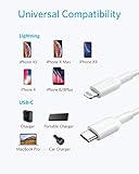 Anker Powerline II USB C auf Lightning Kabel, 90 cm lang, Apple MFi-Zertifiziert, für iPhone X/XS/XR/XS Max / 8/8 Plus, für Typ-C Ladegeräte, Unterstützt Power Delivery (Weiß) - 3