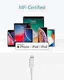 Anker Powerline II USB C auf Lightning Kabel, 90 cm lang, Apple MFi-Zertifiziert, für iPhone X/XS/XR/XS Max / 8/8 Plus, für Typ-C Ladegeräte, Unterstützt Power Delivery (Weiß) - 4