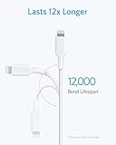 Anker Powerline II USB C auf Lightning Kabel, 90 cm lang, Apple MFi-Zertifiziert, für iPhone X/XS/XR/XS Max / 8/8 Plus, für Typ-C Ladegeräte, Unterstützt Power Delivery (Weiß) - 5