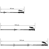 SONGMICS Wanderstöcke Trekkingstöcke Walkingstöcke 65-135 cm ergonomisch mit Anti-Shock Dämpfungssystem laufstock Schwarz SAS60H - 2