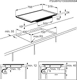 AEG HKA8540IND Autarkes Kochfeld / Induktion / Hob²Hood / Slider-Bedienung / 80 cm / Edelstahlrahmen / 4 Kochzonen / Powerfunktion / Kindersicherung - 3