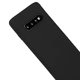 Liamoo Hülle kompatibel mit Samsung Galaxy S10 vollfarbige TPU Schutzhülle - Case - flexibel Schutz Cover in Schwarz - 6