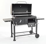 Grillchef Charcoal Wagon XXL Holzkohlegrill Schwarz 110 x 155 x 67 cm - 3