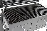 Grillchef Charcoal Wagon XXL Holzkohlegrill Schwarz 110 x 155 x 67 cm - 4