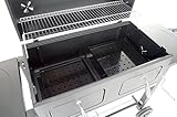 Grillchef Charcoal Wagon XXL Holzkohlegrill Schwarz 110 x 155 x 67 cm - 5