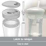 NUK Action Cup 230 ml, weicher Trinkhalm, auslaufsicher, ab 12 Monaten, BPA-frei - 5