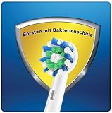 Oral-B CrossAction Aufsteckbürsten mit Bakterienschutz, Verhindert bakterielles Wachstum auf den Borsten, 8+2 Stück - 8