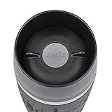 Emsa Isolierbecher Mobil genießen 360 ml Quick Press Verschluss Travel Mug, Coffee -Manschette Schwarz - 3