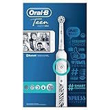 Oral-B Teen Elektrische Zahnbürste, für Teenager ab 12 Jahren, mit visueller Andruckkontrolle, weiß - 4