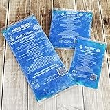 com-four® Sparpack Mehrfachkompresse 3 Verschiedene Größen kalt & warm - Mikrowellen geeignet (2X Klein, 2X Mittel, 2X Groß) - 6