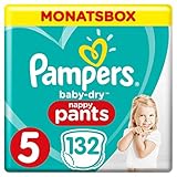 Pampers Baby-Dry Pants, Gr. 5, 12-17 kg, Monatsbox, 1er Pack (1 x 132 Stück) - 2