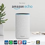 Amazon Echo, Zertifiziert und generalüberholt, (2. Generation), Sandstein Stoff - 2