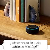 Echo Dot (3. Gen.), Anthrazit Stoff + Philips Hue Color Starter Set - 2