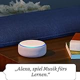 Echo Dot (3. Gen.), Anthrazit Stoff + Philips Hue Color Starter Set - 3