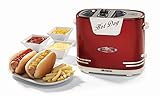 Ariete 00C018600AR0 Hot Dog Maker 186 Partytime im Retrostil der 50-er Jahre, 650 W, metallic rot - 2