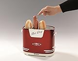 Ariete 00C018600AR0 Hot Dog Maker 186 Partytime im Retrostil der 50-er Jahre, 650 W, metallic rot - 3