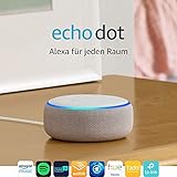 Echo Dot (3. Gen.) Intelligenter Lautsprecher mit Alexa, Sandstein Stoff - 2