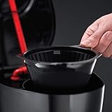 Russell Hobbs Digitale Kaffeemaschine Textures Plus, programmierbarer Timer, bis 10 Tassen, 1,25l Glaskanne, Warmhalteplatte, Abschaltautomatik, Tropf-Stopp, 975W, Filterkaffeemaschine 22620-56 - 4