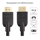 AmazonBasics HL-007306 Hochgeschwindigkeits-HDMI-Kabel 2.0, Ethernet, 3D, 4K-Videowiedergabe und ARC, Ultra-HD1.8m, Schwarz - 3