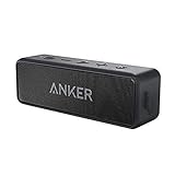 Anker SoundCore 2 Bluetooth Lautsprecher mit Dual Treiber Bass, 24h Spielzeit, 20m Reichweite, Upgraded IPX7 Wasserfest mit Eingebauten Mikrofon, Kabelloser Lautsprecher für iPhone, Samsung usw. - 2