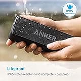 Anker SoundCore 2 Bluetooth Lautsprecher mit Dual Treiber Bass, 24h Spielzeit, 20m Reichweite, Upgraded IPX7 Wasserfest mit Eingebauten Mikrofon, Kabelloser Lautsprecher für iPhone, Samsung usw. - 5