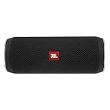 JBL Flip 4 Bluetooth Box in Schwarz - Wasserdichter, tragbarer Lautsprecher mit Freisprechfunktion & Sprachassistent - Bis zu 12 Stunden Wireless Streaming mit nur einer Akku-Ladung - 7