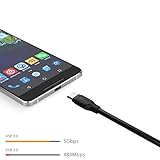 AUKEY USB C Kabel auf USB 3.0 A ( 1m x 3 ) Lebenslange Garantie USB 3.1 Datenkabel Ladekabel für Typ C Geräte wie Samsung Galaxy Note 9 / S9+ / S9 / S8+ / S8, MacBook Pro 2016, HUAWEI P10 usw. - Schwarz - 6