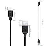 AUKEY USB C Kabel auf USB 3.0 A ( 1m x 3 ) Lebenslange Garantie USB 3.1 Datenkabel Ladekabel für Typ C Geräte wie Samsung Galaxy Note 9 / S9+ / S9 / S8+ / S8, MacBook Pro 2016, HUAWEI P10 usw. - Schwarz - 8