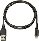 AmazonBasics Lightning auf USB A Kabel, Apple MFi Zertifiziert - Schwarz, 0,9 m, 1er Pack - 5