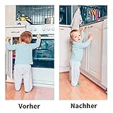 Babysicherheit Magnetisches Schrankschloss 10 Schlösser mit 2 Schlüssel, unsichtbare Kindersicherung für Schrank und Schubladen, ohne Bohren und Schrauben - Norjews - 7