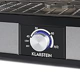 Klarstein Valle Deluxe • Dörrgerät • Dörrautomat • Früchtetrockner • 5 Etagen • 250 Watt • einstellbare Temperatur • Temperatur: 40-70 °C • Edelstahlumrandung • zerlegbar • leichte Reinigung • silber - 5