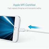 Anker iPhone Ladekabel Powerline II iPhone Kabel 0,9m Lightning Kabel, [Apple MFi-Zertifiziert] für iPhone XS/XS Max/XR/X/ 8/8 Plus/SE/ 7/7 Plus/ 6s/ 6/6 Plus/ 5S/ 5/ iPad Pro (Weiß) - 2