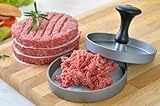 GRÄWE Burgerpresse mit 50 Blatt Backpapier, Hamburgerpresse Set aus Aluguss für leckere Hamburger, Patties, BBQ, Burger Presse mit Antihaftbeschichtung - 5