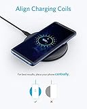 Anker PowerWave Wireless Charger Ladepad, Kabelloses 10W Ladegerät, Qi-Zertifiziert, Kompatibel mit iphone 11/11 Pro/11 Pro max/XR/XS/X/8,10W Schnellladungen, Samsung Galaxy S10/S9 / S9+ /S8/S8+ usw. - 5