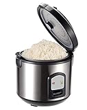 PerfectCook Edelstahl Reiskocher Reisgarer klein, 3in1 Gerät - Reiskocher Risottokocher Gemüsegarer , Multikocher 1,2L, Risotto Topf, Dämpfeinsatz, Reistopf für alle Reisarten【Testsieger 1,5 - gut】 - 4