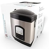 PerfectCook Edelstahl Reiskocher Reisgarer klein, 3in1 Gerät - Reiskocher Risottokocher Gemüsegarer , Multikocher 1,2L, Risotto Topf, Dämpfeinsatz, Reistopf für alle Reisarten【Testsieger 1,5 - gut】 - 5