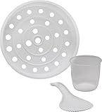 PerfectCook Edelstahl Reiskocher Reisgarer klein, 3in1 Gerät - Reiskocher Risottokocher Gemüsegarer , Multikocher 1,2L, Risotto Topf, Dämpfeinsatz, Reistopf für alle Reisarten【Testsieger 1,5 - gut】 - 6