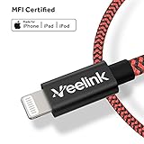 Veelink USB C auf Lightning Kabel, 100cm lang, MFi-Zertifiziert, Unterstützt Schnellladen mit Typ-C PD Ladegeräte, für iPhone X/XS/XR/XS Max / 8/8 Plus, iPad Pro 12.9,iPad Air 3 - 4