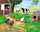 Haba 4960 - Puzzles Tiere, Kinderpuzzles ab 3 Jahren, mit 3 tollen Puzzle-Motive in einer Schachtel - 4