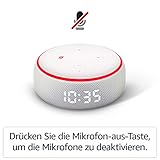 Der neue Echo Dot (3. Gen.) – smarter Lautsprecher mit Uhr und Alexa, Sandstein Stoff - 6