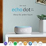 Der neue Echo Dot (3. Gen.) – smarter Lautsprecher mit Uhr und Alexa, Sandstein Stoff - 7